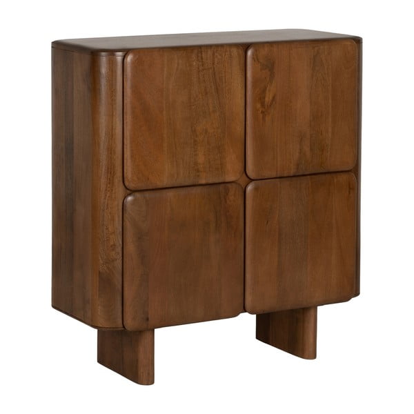 Rjava omarica iz masivnega manga 104x110x45 cm Nosy – Ixia