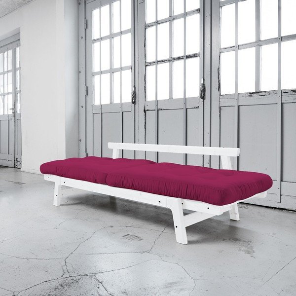 Raztegljiv kavč Karup Step White/Pink-image-2