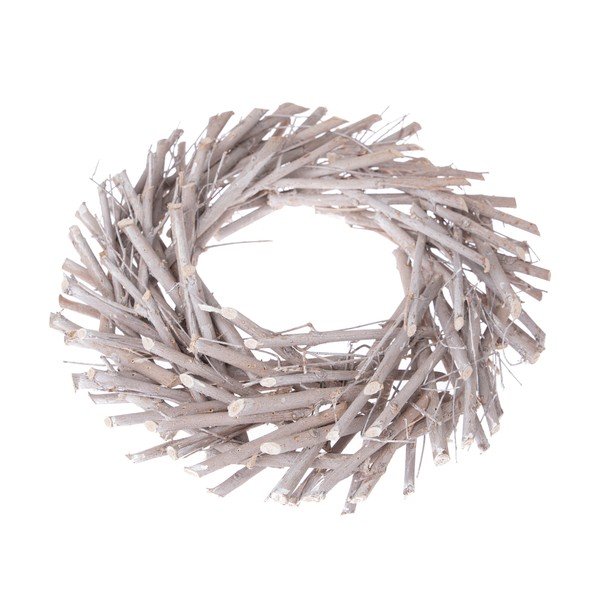 Bel pleten venec Dakls Basic, ø 30 cm
