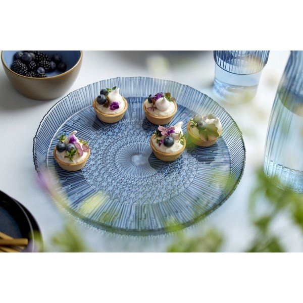 Moder steklen servirni krožnik ø 30 cm Kusintha – Bitz-image-1