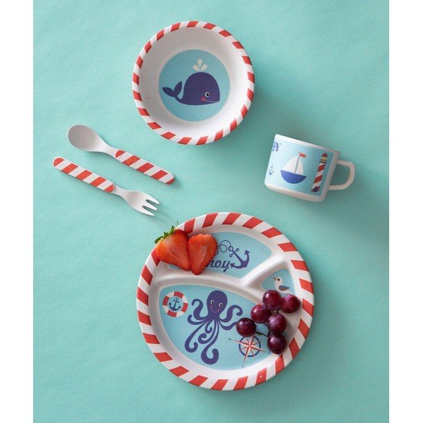 Bambusov otroški set posode 5 ks Eden – Premier Housewares-image-1