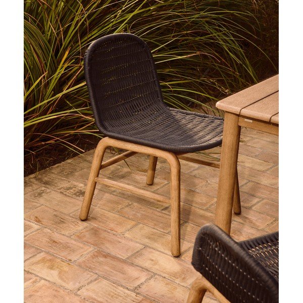 Temno siv vrtni stol Alipa – Kave Home-image-1