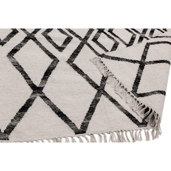 Bež-črna preproga Asiatic Carpets Hackney Diamond, 120 x 170 cm-image-3
