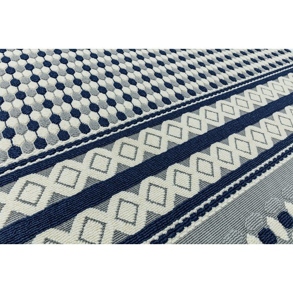 Modro-bele preproga Asiatic Carpets Antibes Geometric, 160 x 230 cm-image-1