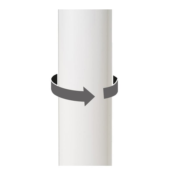 Beli barski stoli v kompletu z nastavljivo višino 2 ks iz umetnega usnja (višina sedeža 56,5 cm) – Casa Selección-image-4