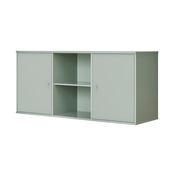 Svetlo zelena nizka stenska komoda 133x61 cm Mistral – Hammel Furniture-image-1