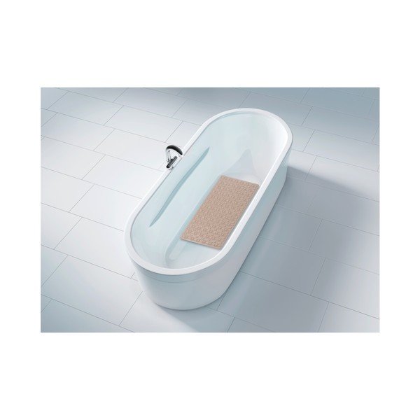 Sivo-bež nedrseča kopalniška podloga Wenko Rocha, 70 x 40 cm-image-1