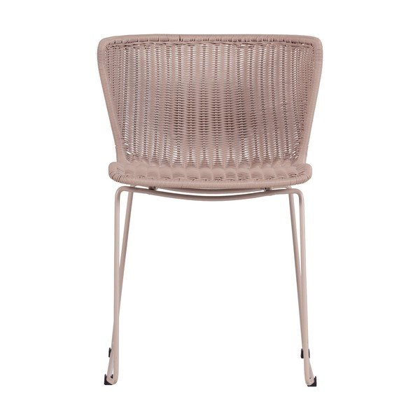 Bež vrtni stoli v kompletu 2 ks iz umetnega ratana Wings – WOOOD-image-2