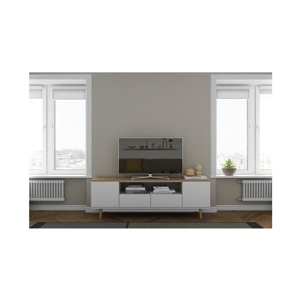 Bela TV komoda TemaHome Lyon-image-2