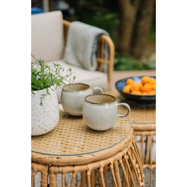 Okrogla vrtna miza iz umetnega ratana ø 55,5 cm Vistdal - Bonami Essentials-image-1