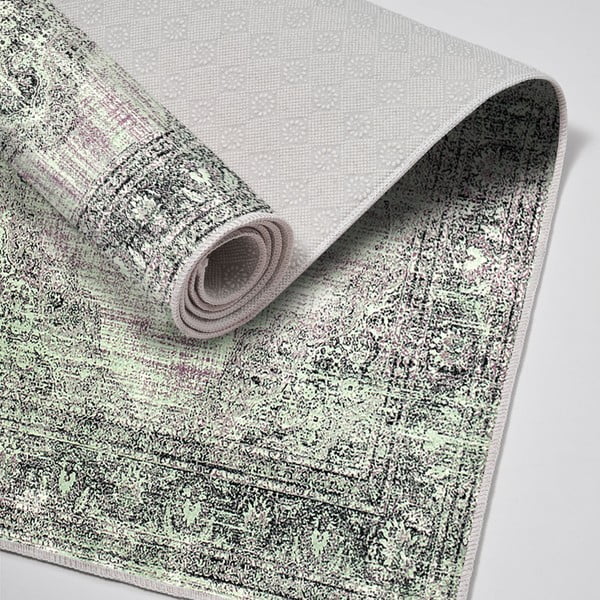 Zelene/sive kopalniške preproge v kompletu 2 ks 60x100 cm – Foutastic-image-2