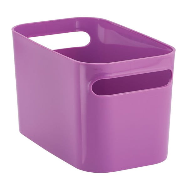 Košara za shranjevanje Una Purple, 25,5x15x15 cm