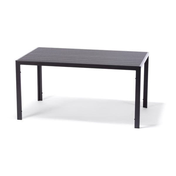 Vrtna jedilna garnitura za 4 osebe s sivimi stoli Joanna in mizo Viking, 90 x 150 cm-image-1