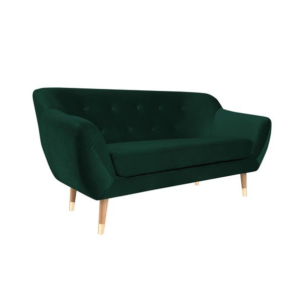 Mazzini Sofas Amelie temno zelena dvosedežna zofa-image-3