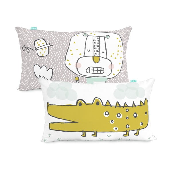 Bombažna obojestranska prevleka za vzglavnik Moshi Moshi Best Buddies, 50 x 30 cm-image-2