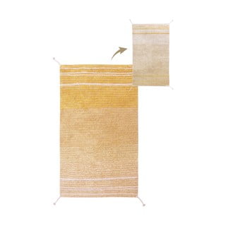 Oker rumena bombažna preproga 80x140 cm Twin Amber – Lorena Canals
