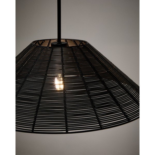 Črno senčilo ø 50 cm Saranella – Kave Home-image-1