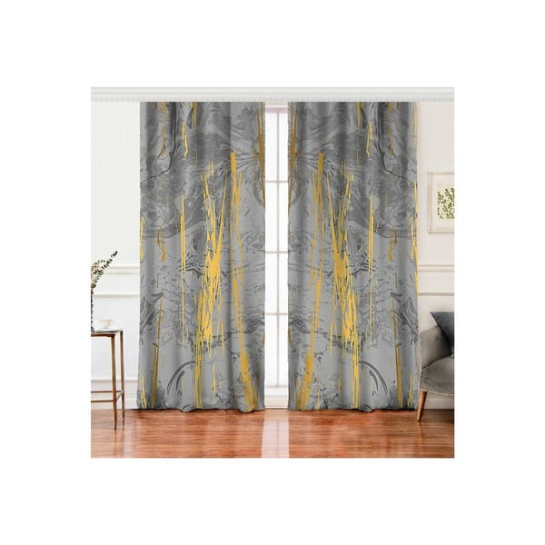 Sive/zlate zavese v kompletu 2 ks 140x260 cm – Mila Home-image-2