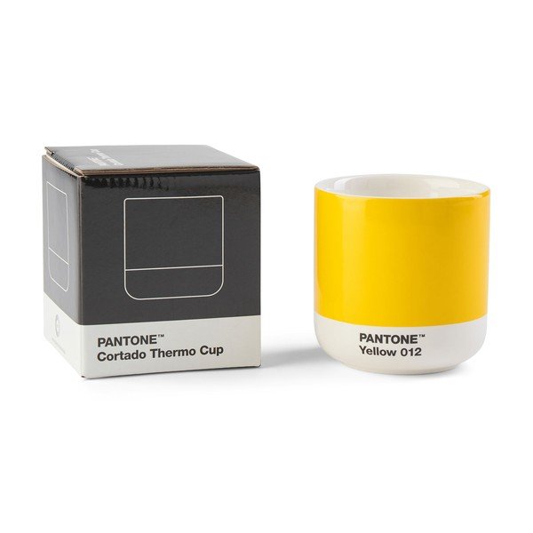 Rumena keramična skodelica 175 ml Cortado Yellow 012 – Pantone