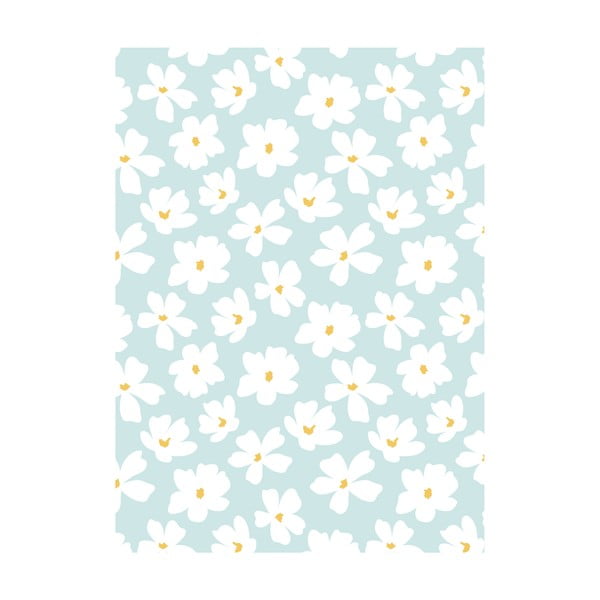 Modro-beli zavijalni papir eleanor stuart No. 8 Floral
