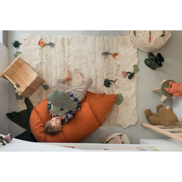 Zelena/oranžna otroška vreča za sedenje Cathy the Carrot – Lorena Canals-image-4