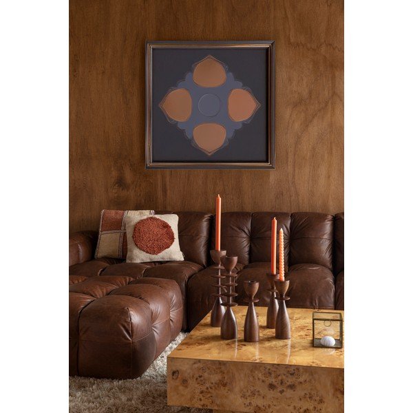 Rjav usnjen modularni otoman Hackman – Dutchbone-image-1