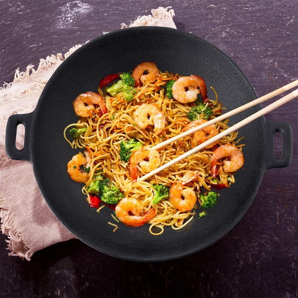 Litoželezna vok ponev ø 30 cm Litina – Orion-image-1