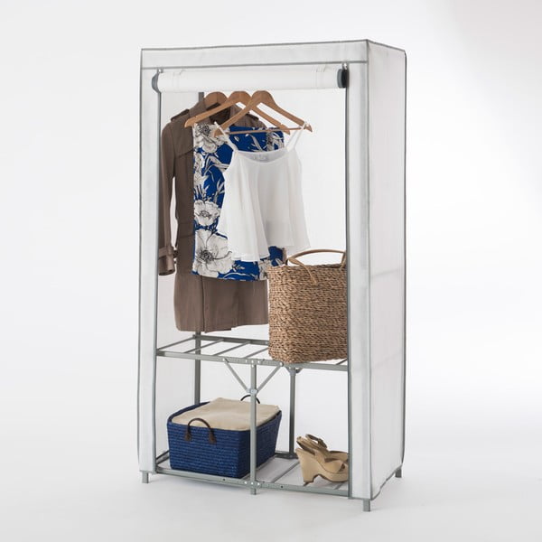 Bela tekstilna garderoba Compactor Garderoba organizirana-image-1