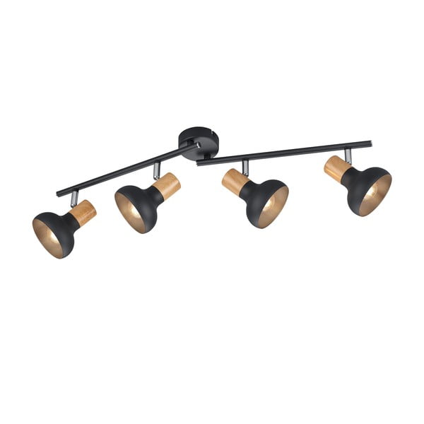 Mat črno točkovno svetilo ø 10 cm Latika – Reality