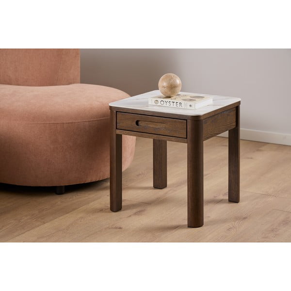 Stranska mizica s keramično ploščo 45x45 cm Southampton – Actona-image-2