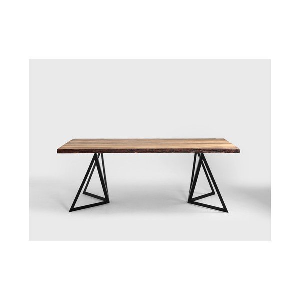 Jedilna miza z vrhom iz borovega lesa Custom Form Sherwood Dark, 240 x 100 cm-image-1