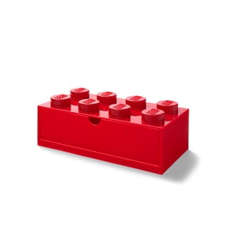 Rdeča škatla za pisalno mizo s predalom LEGO® , 31 x 16 cm