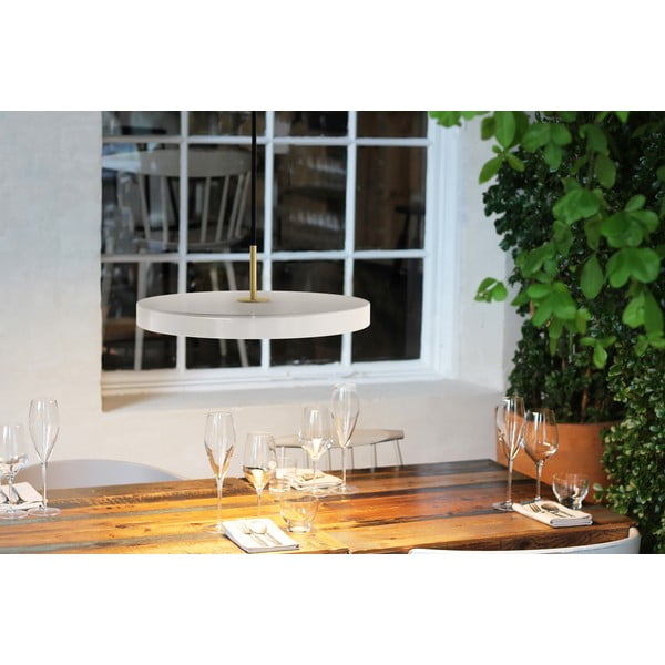 Bela LED viseča svetilka s kovinskim senčnikom ø 31 cm Asteria Mini – UMAGE-image-4