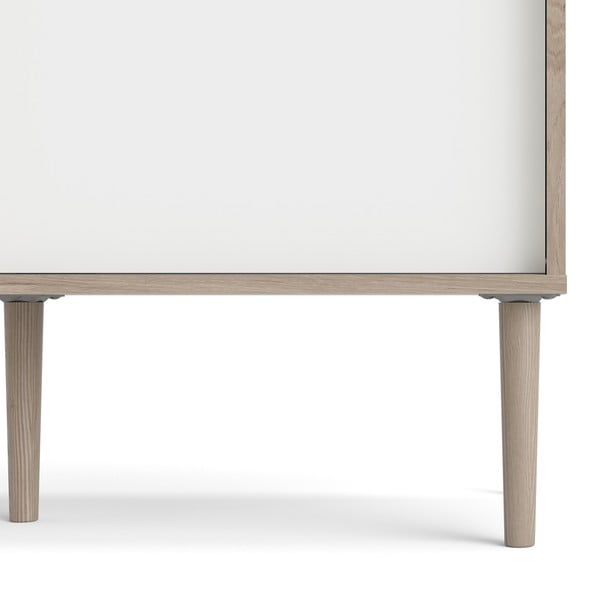 Bela knjižna omara z okvirjem iz hrastovega dekorja Tvilum Rome, 99 x 176 cm-image-4