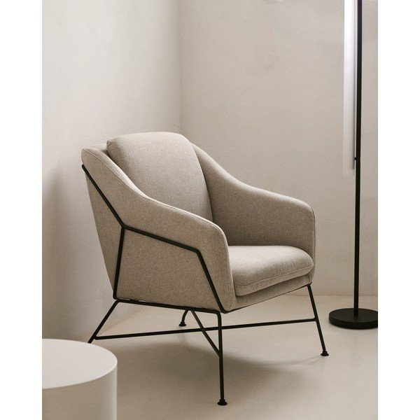 Bež fotelj Brida – Kave Home-image-1