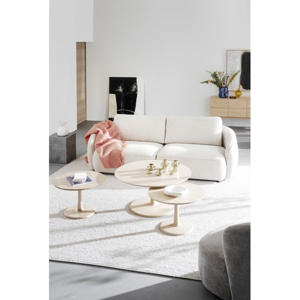 Okrogla mizica v hrastovem dekorju 60x60 cm Hobart – Rowico-image-2