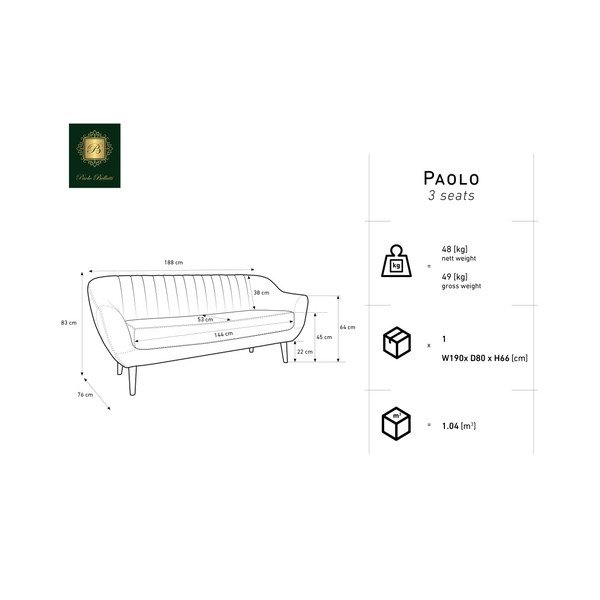 Moder trosed Mazzini Sofas Benito-image-2