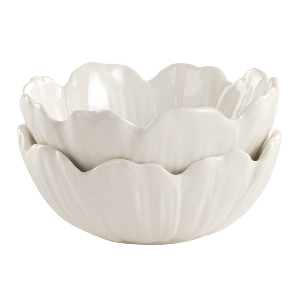 Bele porcelanaste skledice v kompletu 2 ks za solato Eira