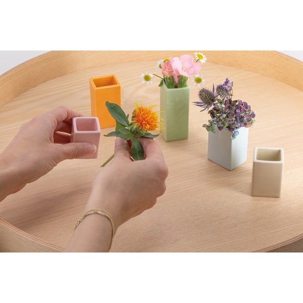 Komplet 5 majhnih porcelanskih vazic Remember Mini-image-4