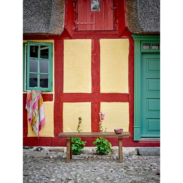 Vrtna klop iz masivnega lesa v naravni barvi Brosse – Bloomingville-image-1