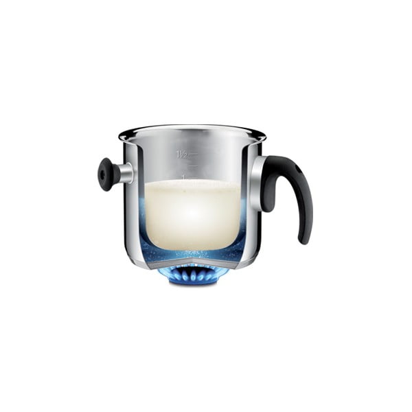 Tescoma dvostenska posoda za kuhanje mleka s pokrovom, 2 l-image-1