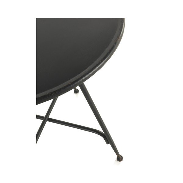 Črna kovinska barska miza Geese Industrial Style, višina 75 cm-image-1