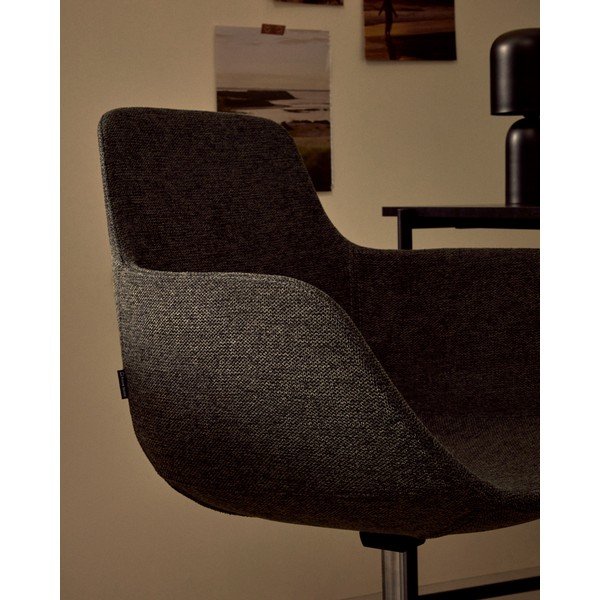 Temno siv pisarniški stol Tissiana – Kave Home-image-3