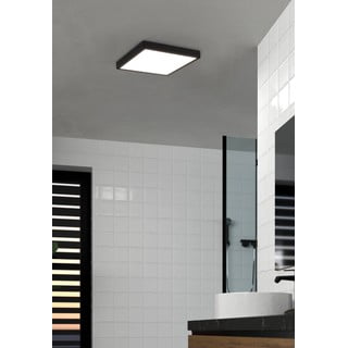 Črna LED stropna svetilka 28,5x28,5 cm FUEVA 5 – EGLO
