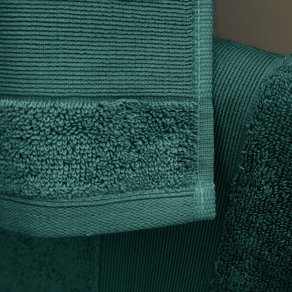 Temno zelene frotirne bombažne brisače v kompletu 2 ks 90x140 cm Anti-Bacterial – Catherine Lansfield-image-2