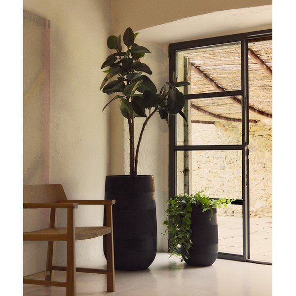 Okrasni cvetlični lonci v kompletu iz cementa ø 45 cm Tival – Kave Home-image-1