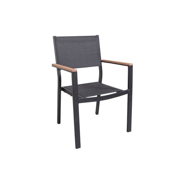 Temno siv kovinski vrtni stol Cancun – Garden Pleasure