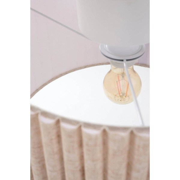 Bež lanena stropna svetilka ø 40 cm Alina – Jotex-image-3
