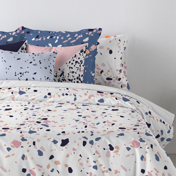 Bombažna prevleka za vzglavnik Blanc Terrazzo, 60 x 60 cm-image-1