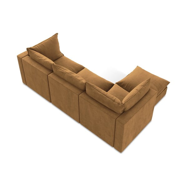 Kotna sedežna garnitura v barvi terakote (levi kot/z ležalnikom) Manao – Makamii-image-3